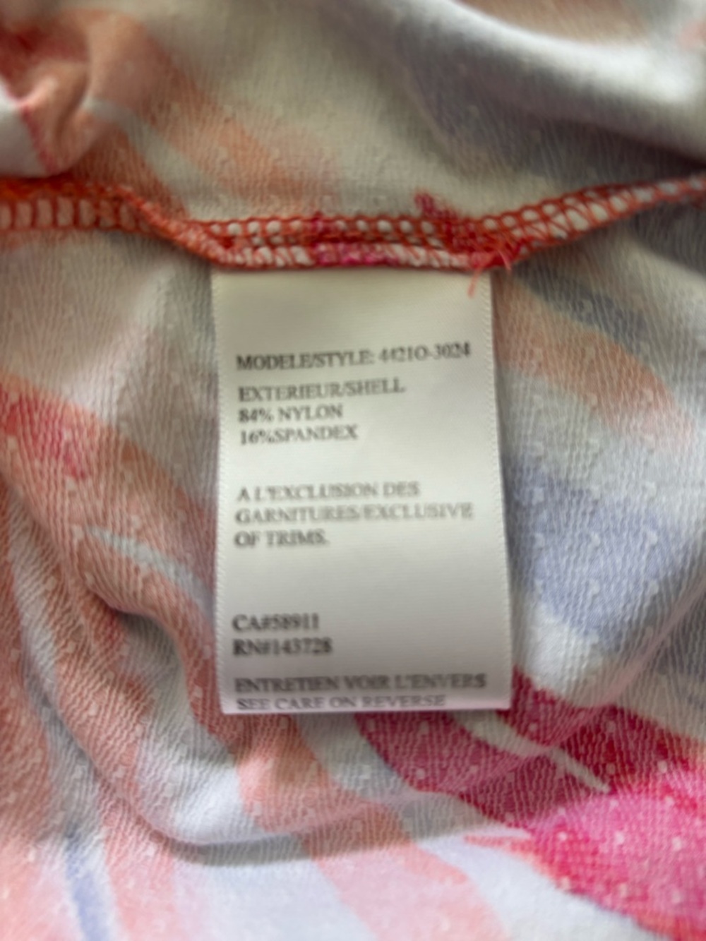 Tribal Sleeveless Dress in Red and Orange Abstract Print - Picture 4 of 4